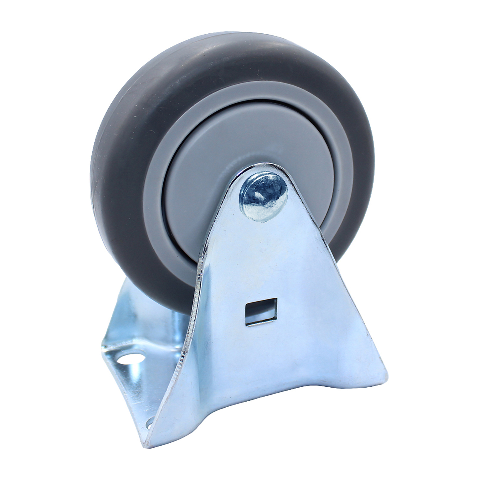 Snap-Loc General Purpose Thermoplastic Rigid Caster - 4in. Wheel, 300-Lb. Capacity, Model# SLAC4FT